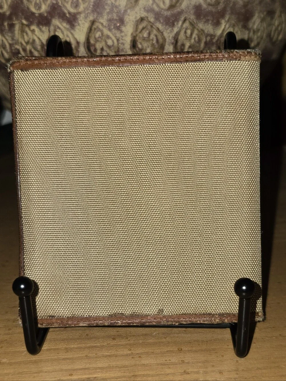 Lancel Vintage Canvas And Leather Bifold Mens Wallet
